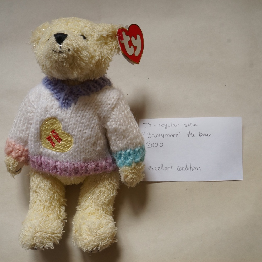 TY - beanie baby - Barrymore the bear (2000)